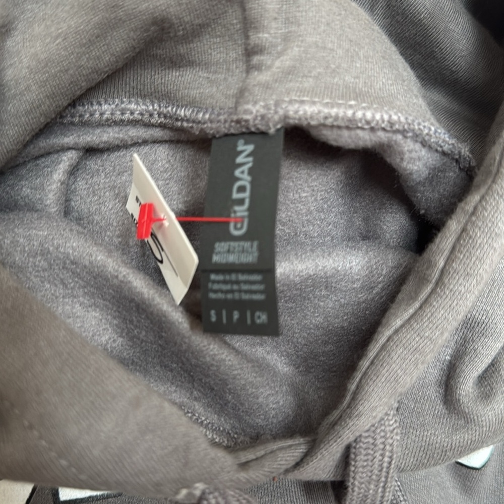 Gildan Dark Gray hooded sweatshirt - Picture 2 of 5